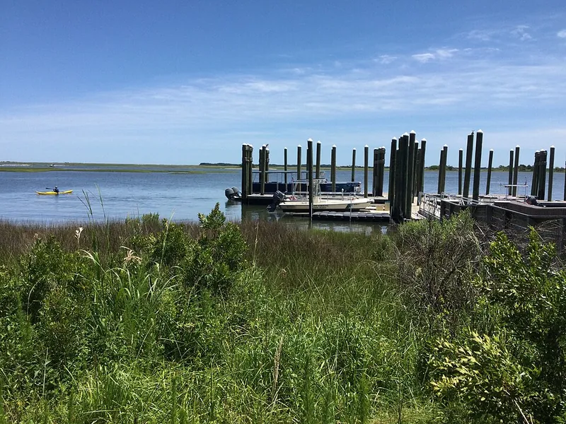 Ferry dock at Hammocks Beach State Park