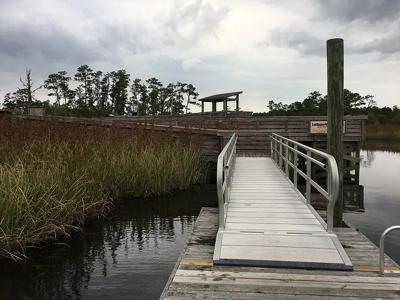 Dock on Broad Creek at Latham-Whitehurst Nature Park