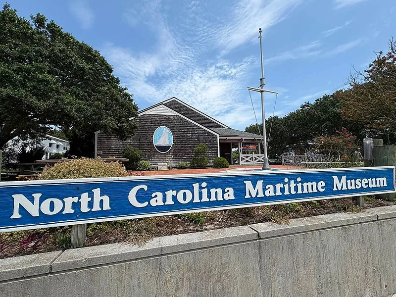Front of the NC Maritime Museum on Front Street, Beaufort